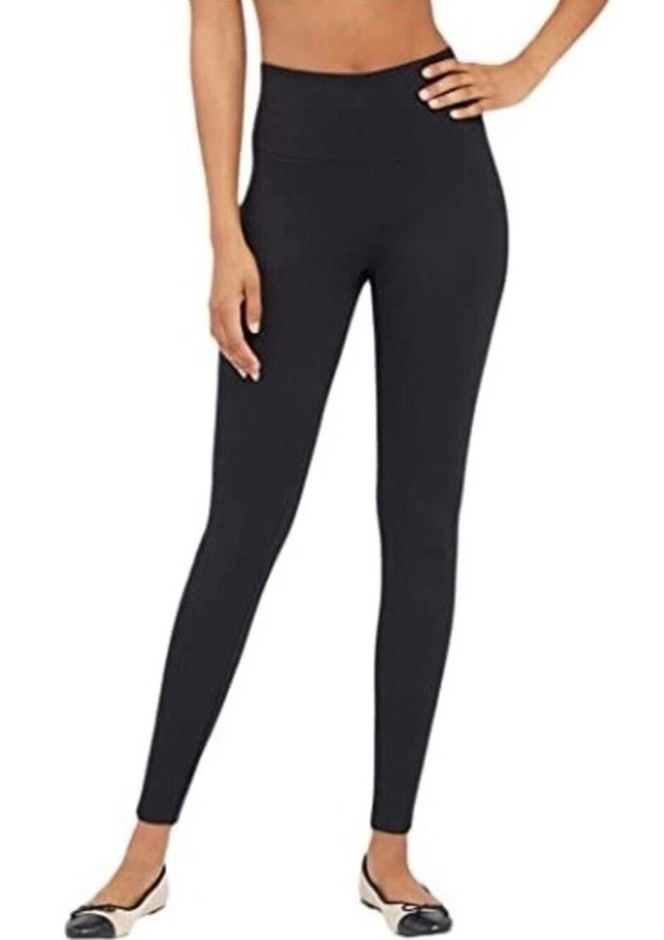 SPANX Body Ponte Ankle Leggings Womens Medium Black High Rise Pants NWOT